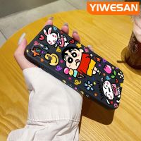 YIWESAN เคสสำหรับ Xiaomi M5 Poco M5s Redmi Note 10 4G Note 10S Note 11 SE เคสการ์ตูนไอศครีมดินสอสี Shin-Chan นุ่มเคสมือถือด้านข้างบางลายเคสขอบสี่เหลี่ยมซิลิโคนนิ่มเคสป้องกันการกระแทก