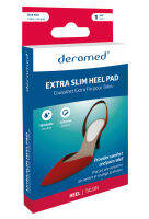 Deramed Footcare แผ่นเจลรองส้นเท้าสำหรับรองเท้าส้นสูง แผ่นเจล Medical Grade 100% สบายเท้า บรรเทาความเจ็บ ปวดเมื่อยบริเวณส้นเท้าจากการเดินหรือยืน