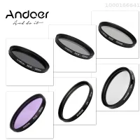 MOTOSPEED Andoer 52มม. UV + CPL + FLD + ND(ND2 ND4 ND8) ชุดชุดฟิลเตอร์ถ่ายภาพอัลตราไวโอเลตทรงกลมโพลาไรซ์เรืองแสงความหนาแน่นเป็นกลางตัวกรองสำหรับ Nikon Canon Sony Pentax DSLRs