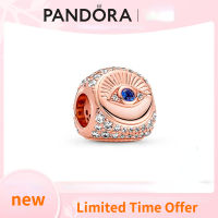 เสน่ห์แพนดอร่า เสน่ห์พระเครื่องสามชั้นแพนดอร่า Pandoraˉ Beaded Pandoraˉ Triple Amulet Charm Rose Gold 780101C01 Couple Temperament Female