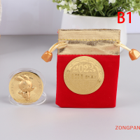 ZONGPAN 2023เหรียญสะสมกระต่ายจีน Lucky Twelve Zodiac GOLD Coin VINTAGE Collection ของที่ระลึกตกแต่งปีใหม่