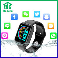 Modern Smart Watch D20 นาฬิกาสมาร์ท Waterproof สัมผัสได้เต็มจอ รองรับภาษาไทย วัดชีพจร ความดัน นับก้าว