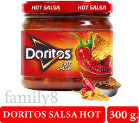 DORITOS SALSA HOT 300 G.?โดริโทสซอสซัลซ่าเผ็ด 300 กรัม?ซอสเข้มข้นมาก และค่อนข้างเผ็ด ผสมผสานด้วยเนื้อมะเขือเทศ-พริก?จิ้มอาหาร ผัดสปาเก็ตตี้