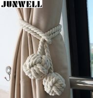 【CW】 Cotton Braided Curtain Tieback Tassel Rope Tie Backs - 60cm 120cm