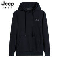 JEEP SPIRIT เสื้อผ้าผู้ชายแบบหลวมมีฮู้ดแบบลำลองสำหรับฤดูใบไม้ผลิ