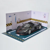 DIY Puzzle Toy 1:24 Model Car Garage PVC Parking Space Car Decoration Scene Accessory Background Wall Mkd2