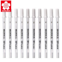 10Pcs Sakura XPGB Jelly Roll 0.30.40.5มม. ปากกาเจลสีขาว Highlight Liner สำหรับ Art Marker Design การ์ตูนมังงะภาพวาดอุปกรณ์