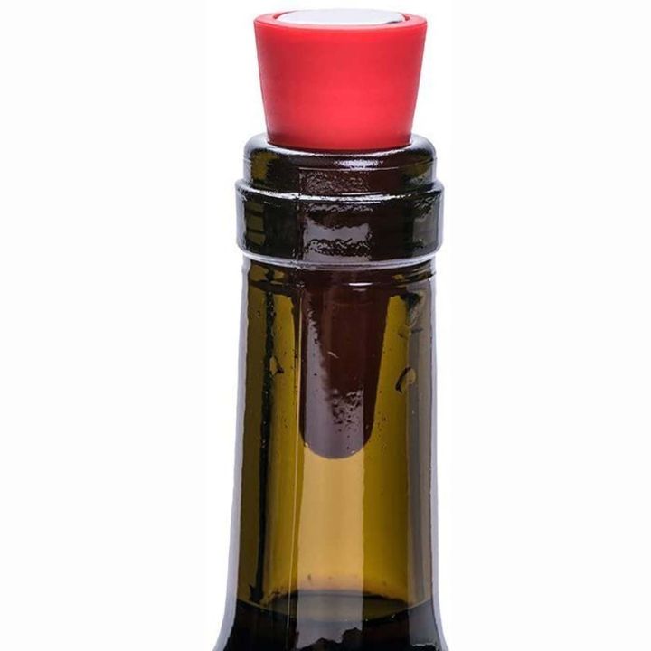 ซิลิโคนจุกปิดขวดไวน์ใช้ซ้ำได้สำหรับจุกไวน์เครื่องดื่ม5ชิ้นจุกไวน์ขวดไวน์จุกขวดแก้ว-amp-จุกจุกขวด