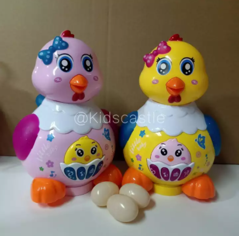 toyswonderland-แม่ไก่ออกไข่-ชนถอยอัตโนมัติ-ของเล่นเด็ก-เสริมพัฒนาการ