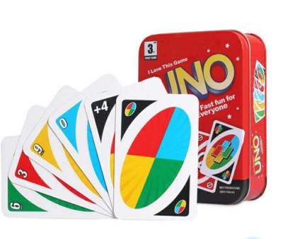 UNO เกมส์ไพ่ การ์ดไพ่ อูโน่ UNO บรรจุ 108 ใบ / UNO Card Game เกมคลาสสิค ฮิตตลอดกาล ของเล่นเด็ก Toys 2 to 7 Playe family games