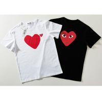 2022 New Cdg Play Red Heart T Shirt Men Woman Cotton Short Sleeve Comme Des Garcons Hip Hop Fashion Couple T-shirts kRFU