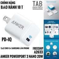 Củ Sạc Anker PowerPort 3 Nano 20W IQ3 - A2633 Bảo Hành 18T thumbnail