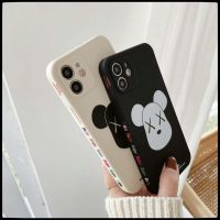 COD DSFGERTGRUER Violent bear เคสไอโฟน7พลัส Black and white bear เคสไอโฟน12pm เคสไอโฟน11 Apple 12 silicone couple phone case เคส iPhone 12 11 Pro Max iPhone 8/7/6/Plus 7 X protective case