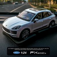 1:24อย่างยินดีต้อนรับโมเดลรถโลหะผสม Porsche Macan เทอร์โบ &amp; รถของเล่นเก็บของขวัญรถขนส่งของเล่นแบบที่ไม่ใช่รีโมทคอนโทรล