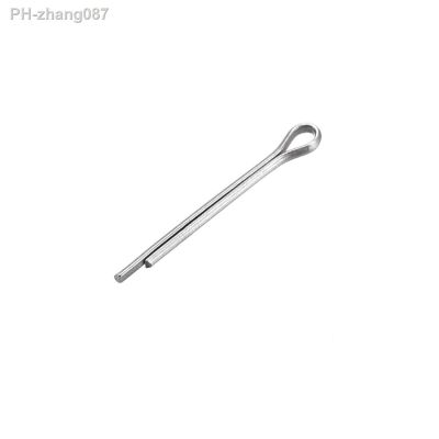 uxcell 60 Pcs Split Cotter Pin - 1mm x 10mm 304 Stainless Steel 2-Prongs Silver Tone for Home DIY Application