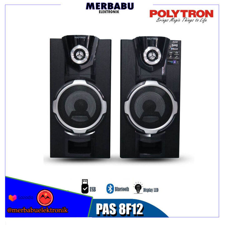 Speaker Aktif Polytron Pas 8f12 Pas8f12 Speaker Bluetooth Lazada