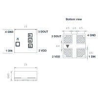 ใหม่100ชิ้น X 1515 RGB 15155RGB 1.5*1.5*0.6 SMD LED