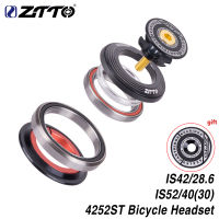 ZTTO 4252ST MTB จักรยานชุดหูฟังจักรยาน42 41.8 52มม. 1 18 "1 12" เรียวตรงส้อมแบบบูรณาการ Angular Contact แบริ่ง