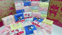 ทิชชู่เช็ดหน้า Sanrio ลิขสิทธิ์แท้  120 แผ่น หนา3 ชั้น (1 แพ็ค มี10 ห่อคละลาย)