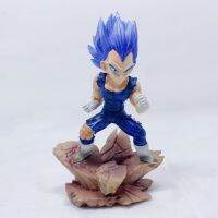 ฉากผมสีเหลืองขนาดเล็ก Vegeta ผมสีดำผมสีฟ้าแบบจำลองพระเยซูหัตถกรรมบรรจุกล่องซูเปอร์ไซยา