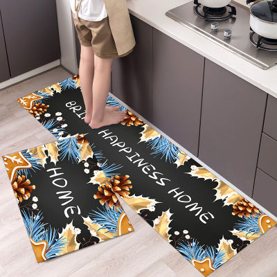 Fashionable Simple Nordic Style Kitchen Floor Mat Household Carpet Long Strip Door Mat Modern Home Decor