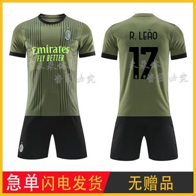 ☎⊕  22-23 ac milan two away kit 8 supporting zlatan ibrahimovic in 11 adult childrens football suit custom