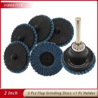 50mm Professional Flap Discs 2 Inch Sanding Discs 40/60/80/120 Grit Grinding Roll Lock Wheels Blades For Angle Grinder Cleaning Tools