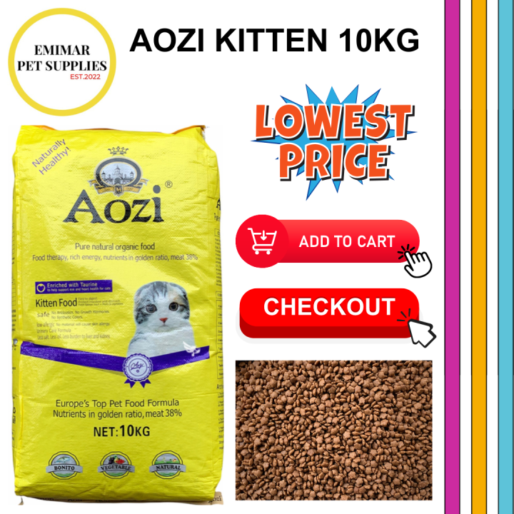 AOZI ORGANIC CAT FOOD KITTEN 10KG REPACKED 1KG Lazada PH