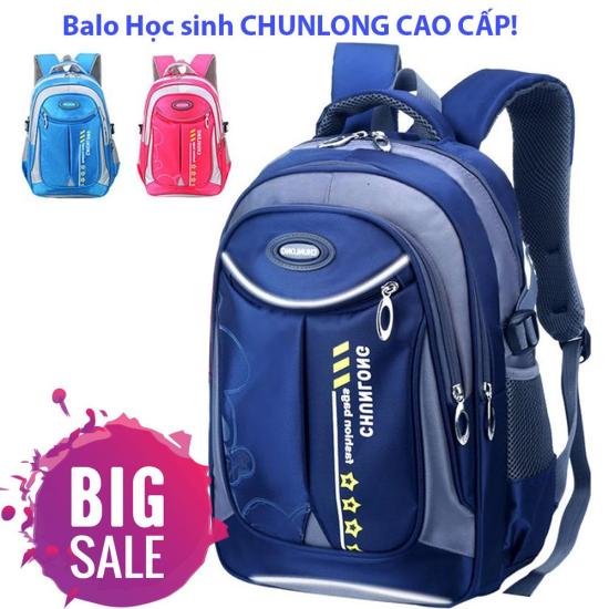 Balo học sinh cấp 1 2 siêu nhẹ chất liệu chống thấm nước - ảnh sản phẩm 3