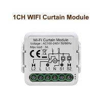 Tuya โมดูลสวิตซ์  ม่านบังตาอัจฉริยะ Wifi,สำหรับโรลเลอร์ชัตเตอร์ Motor Listrik 1/2แก๊งค์ใช้งานร่วมกับ Alexa Google Home Assistant