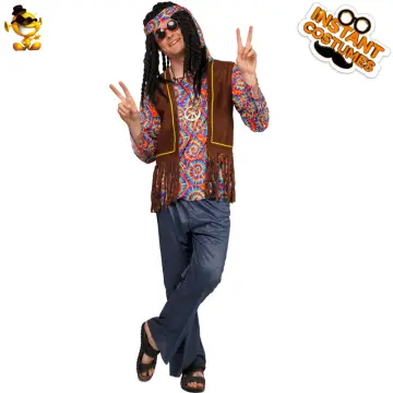 Classic 70s Hippie Dude Mens Costume