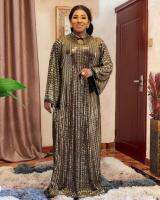 【hot】♗  European and dress African fashionable sequin stretch cloth robe