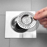 2Pcs Bathtub Hair Catcher Stopper Stainless Steel Shower Drain Hole Filter Trap Kitchen Metal Sink Strainer Floor Drain