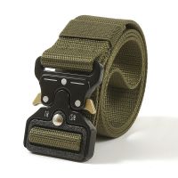 【new】 Men 39;s Outdoor Hunting Tactical Function Combat Survival Corps Canvas Male Belts ！