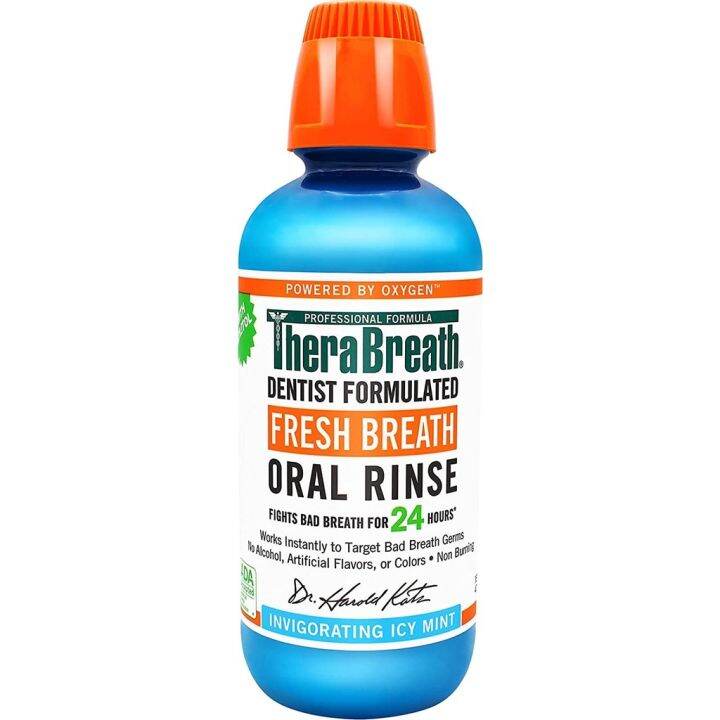 TheraBreath Fresh Breath Oral Rinse Icy Mint 16 Ounce Bottle | Lazada PH