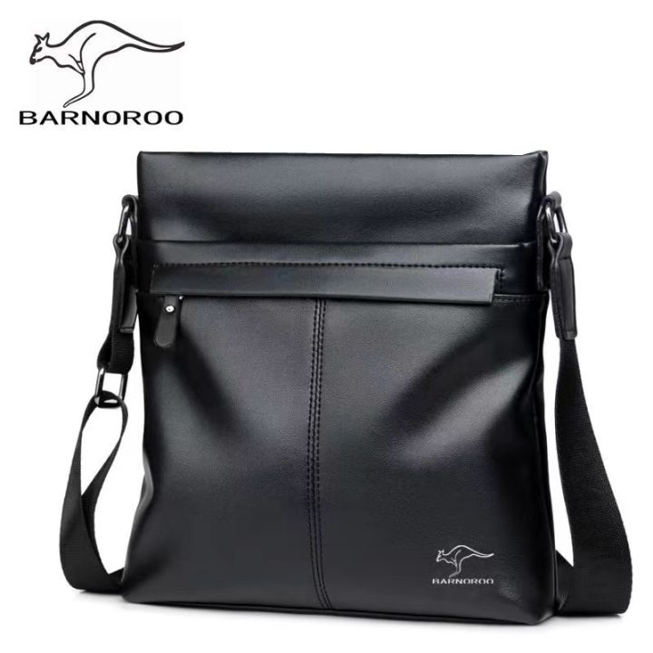 barnoroo-กระเป๋าสะพายข้างผู้ชายของกระเป๋าสะพายผู้ชายลำลองธุรกิจกระเป๋าอเนกประสงค์แนวโน้มแฟชั่น