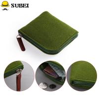 SUBEI Retro Wool Felt Bag Men Change bag Credit Card Holder Coin Purse Mini Key Cheap Women WalletMulticolor