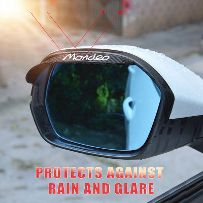 【cw】ar Rainproof Rain Visor Sticker Rearview Mirror Rain Eyebrow Shield Cover for Ford Mondeo mk3 mk4 mk5 Auto Car Styling ！