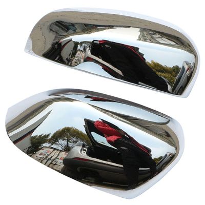 （Two dog sells cars） Abs โครเมี่ยมรถยนต์กระจกมองหลังป้องกันครอบคลุมสติกเกอร์กระจกมองหลังสำหรับเปอโยต์208 2014-2017อุปกรณ์เสริม