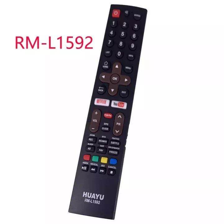 ใหม่สำหรับ-skyworth-coocaa-huayu-rm-l1592-android-smart-remote-พร้อม-netflix-youtube-และ-play