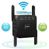 WiFi Repeater WiFi Extender 2.4G 5G Wireless WiFi Booster Wi Fi Amplifier 5ghz Wi Fi Signal Repeater Wi-Fi 1200Mpbs