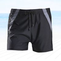 Swimming trunks mens anti embarrassment swimsuit mens swimsuit flat angle泳裤男防尴尬泳装男士泳衣平角游泳裤速干游泳装备男款套装