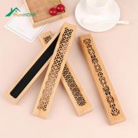 1 Pcs Burning Joss Incense Box Burner Ash Catcher Bamboo Wooden Incense Stick Holder Home Decoration