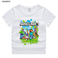 AISAMEFE 2021สไตล์ใหม่เสื้อผ้าเด็กฝ้ายเด็กชายหญิงแฟชั่นฤดูร้อนการ์ตูนพิมพ์เสื้อแขนสั้น1-8Y