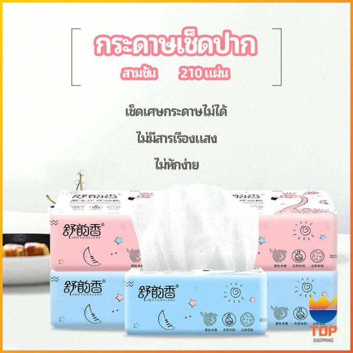 top-กระดาษทิชชู่-กระดาษเยื่อไผ่-กระดาษทิชชู่ปั้มลายนูน-paper-napkin