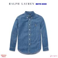 RALPH LAUREN COTTON CHAMBRAY SHIRT (BOYS SIZE 8-20 YEARS)