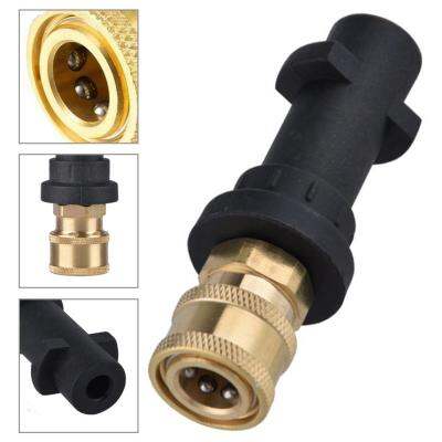 อะแดปเตอร์หัวฉีดเครื่องซักผ้าแรงดันสูงที่ทนทานหรือ Karcher K3 K4 K5 K6หรือ Karcher K2 Part Quick Connector เปลี่ยน