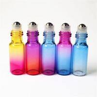 5Pcs Glass Roller Bottle 10ML Perfume Essential Oil Empty Sub-bottle