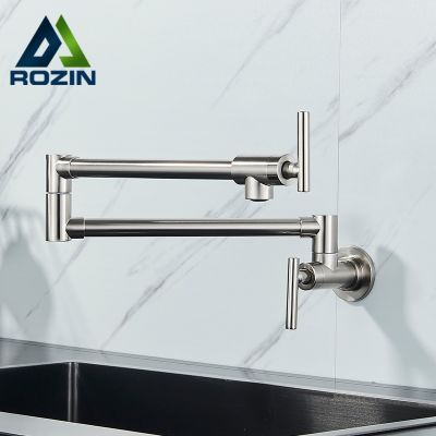 hot【DT】☂☼♀  Pot Filler Joint Spout Folding Stretchable Arm Wall Faucet Hole Handle Sink
