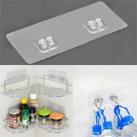 ♛▬ Waterproof Wall Hook Shelf Sticker for Wall Shelf Rack Kitchen Sticking Wall Screw Hook Hanger Strong Adhesive Hook